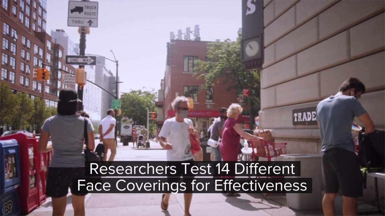 Researchers test 14 different face coverings for effectiveness