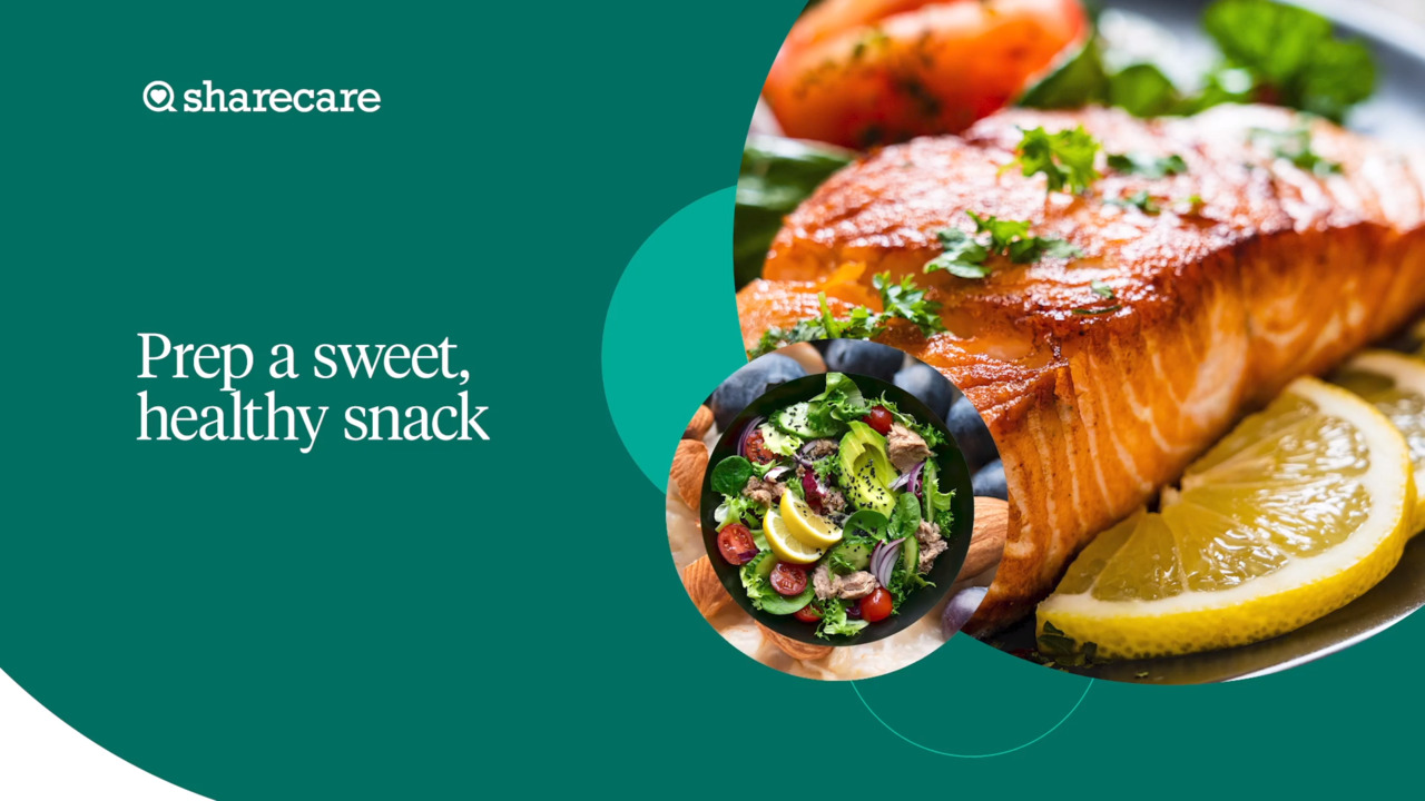 Prep a sweet healthy snack