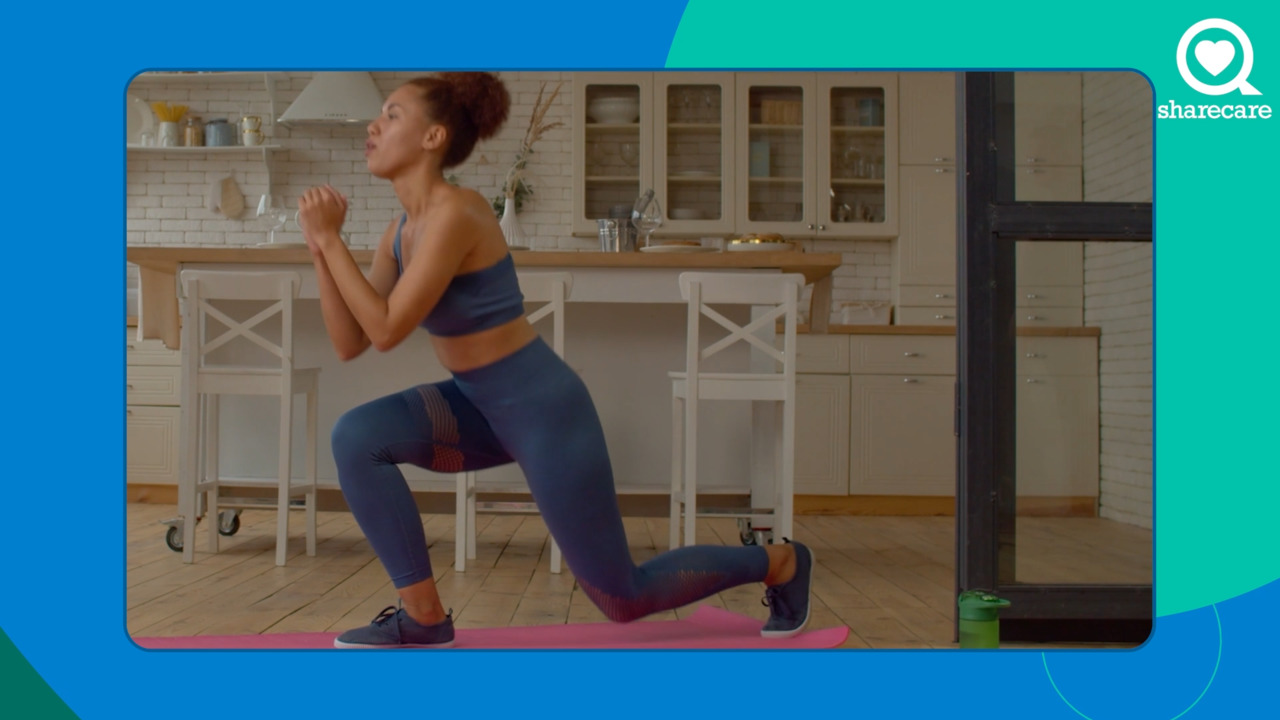 Target your glutes with a reverse lunge