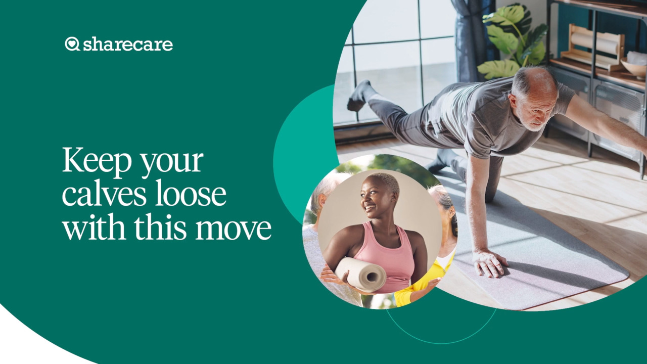 Keep your calves loose with this move