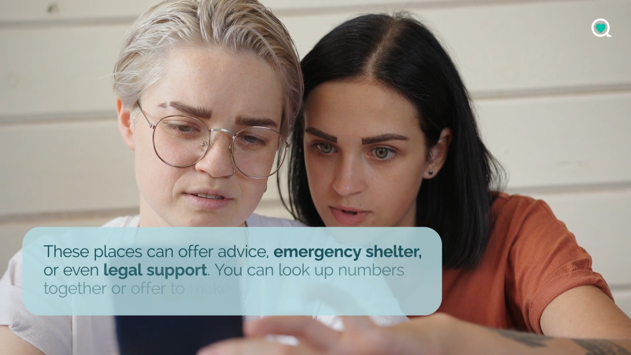 What can I do to help a friend in an abusive relationship?