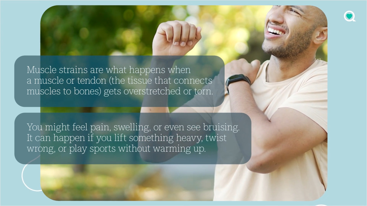 4 things to do at home that can help muscle strain