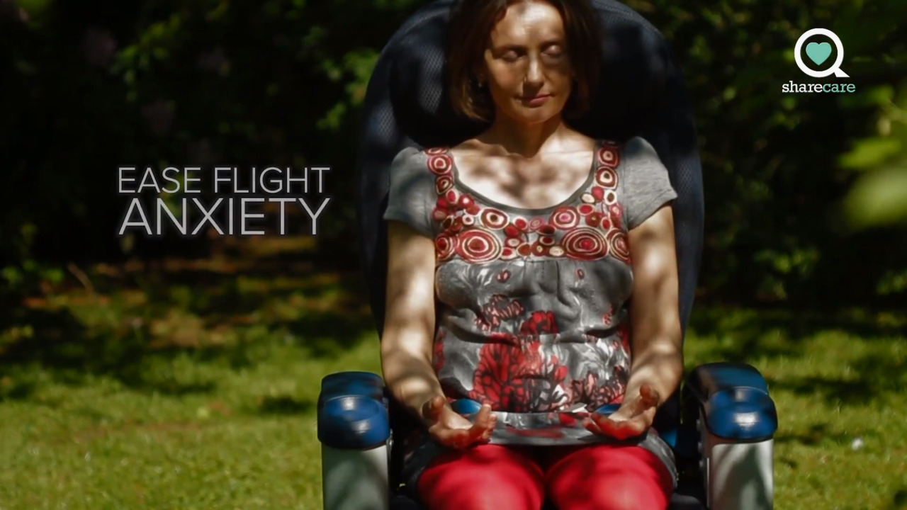 Yoga to ease flight anxiety