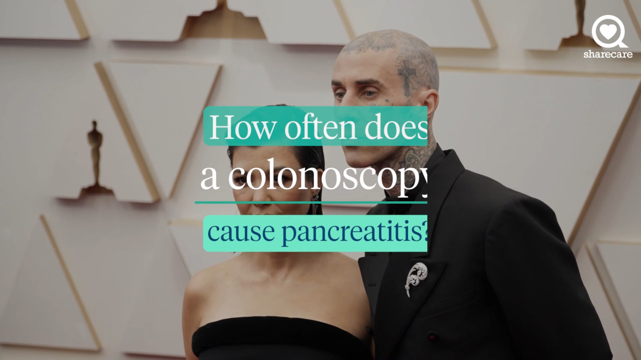 How often does a colonoscopy cause pancreatitis?