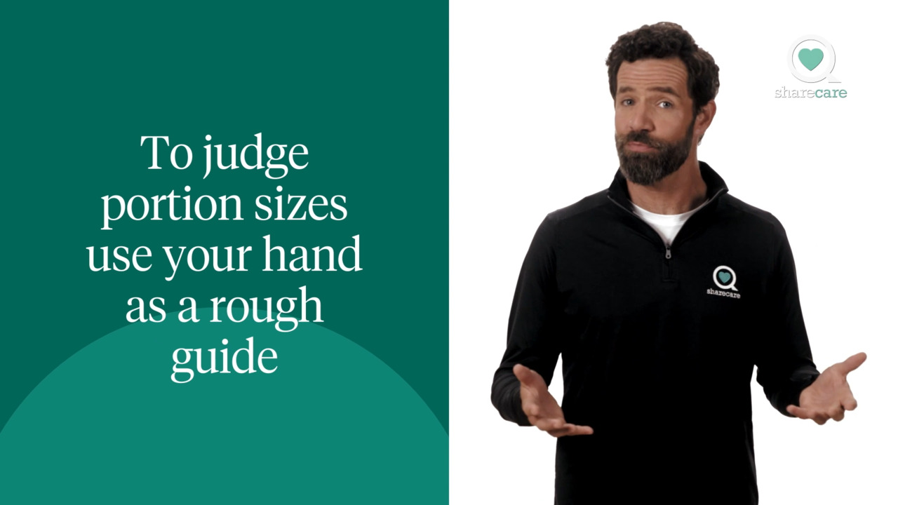 Serving sizes and portion control