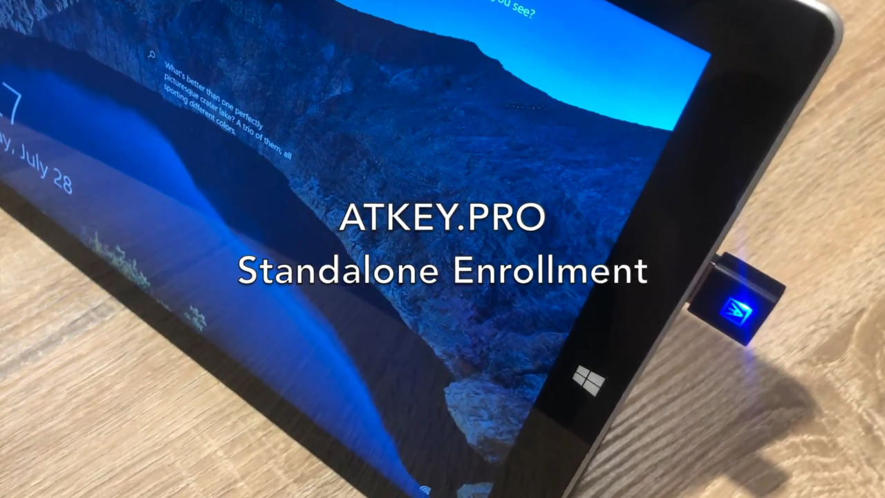 Biometric Standalone Enrollment of ATKeyPro