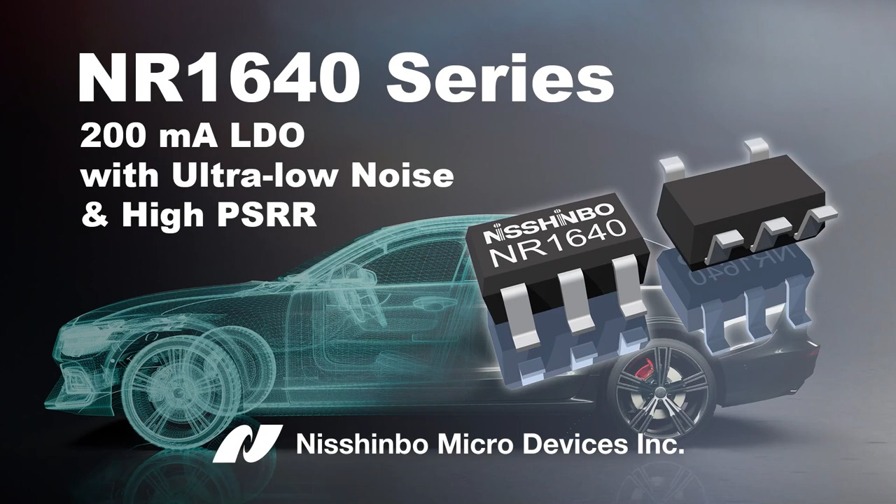 NR1640 Series, 200 mA Ultra-low noise & High PSRR LDO