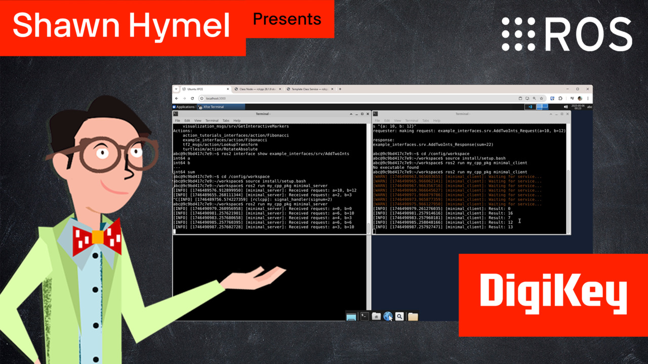 Introduction to ROS Part 6: Services, Requests, and Responses with C++ | DigiKey