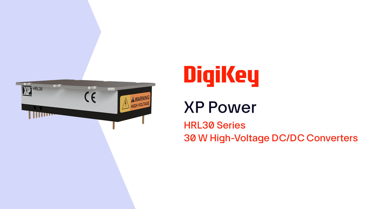 HRL30 Series 30 W High-Voltage DC/DC Converters from XP Power PIO | DigiKey