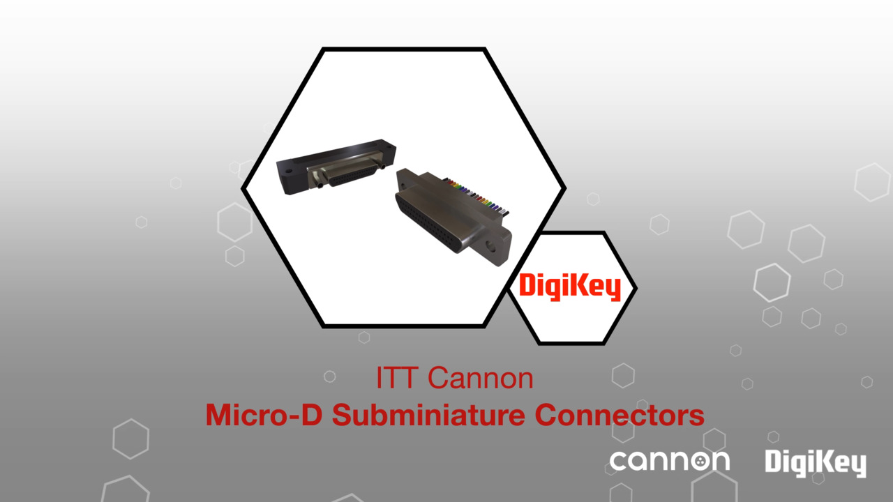 ITT Cannon- Micro-D Subminiature Connectors | Datasheet Preview