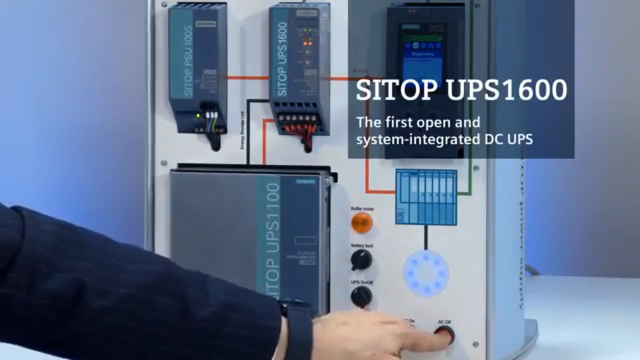 SITOP UPS1600 - Easy engineering in the TIA Portal