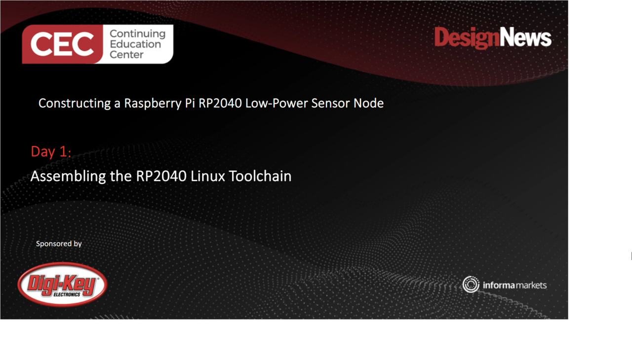 Constructing a Raspberry Pi RP2040 Low-Power Sensor Node – Day 1
