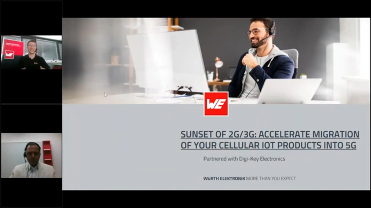 WEbinar Partnered with DigiKey: Sunset of 2G/3G: Accelerate Migration of Your Cellular IoT Products Into 5G