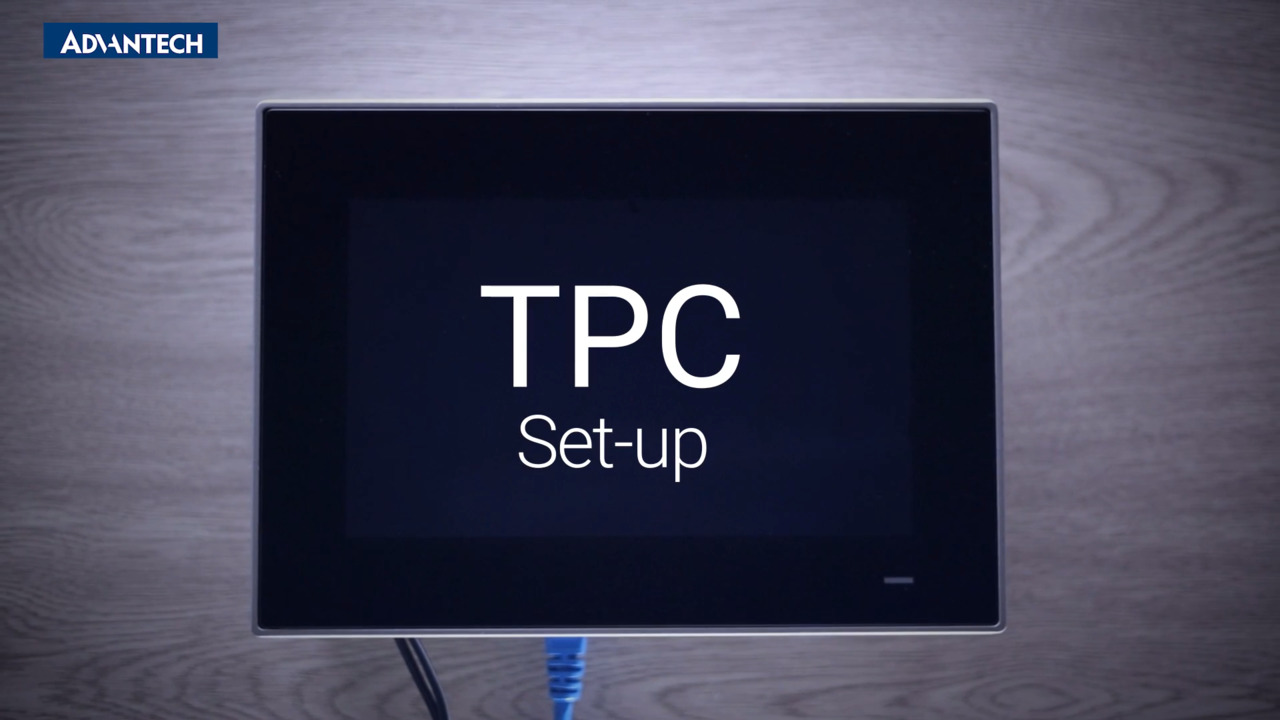 Quick and Easy Setup for ARM HMI Touch Panel Computers | Advantech TPC-100 Series