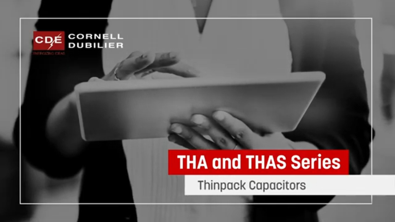 THA and THAS Thinpack Aluminum Electrolytic Capacitors 5,000 hrs