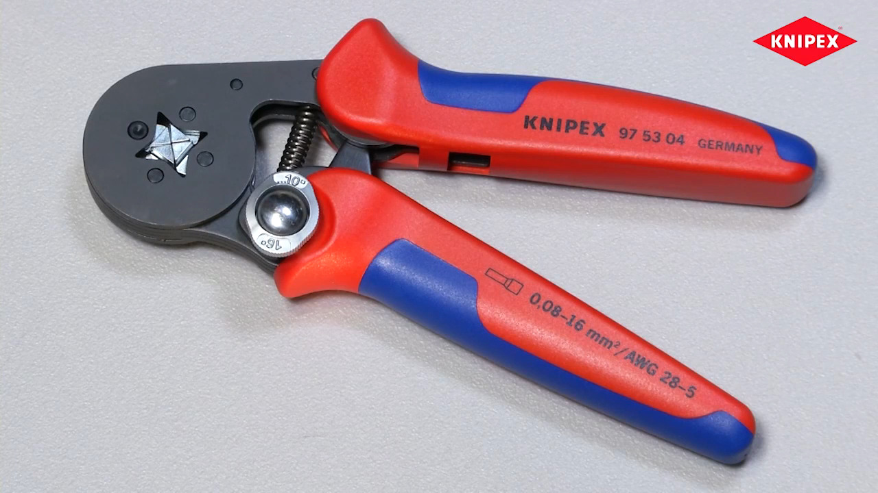 KNIPEX Self-Adjusting Crimping Pliers for End Sleeves 97 53 04