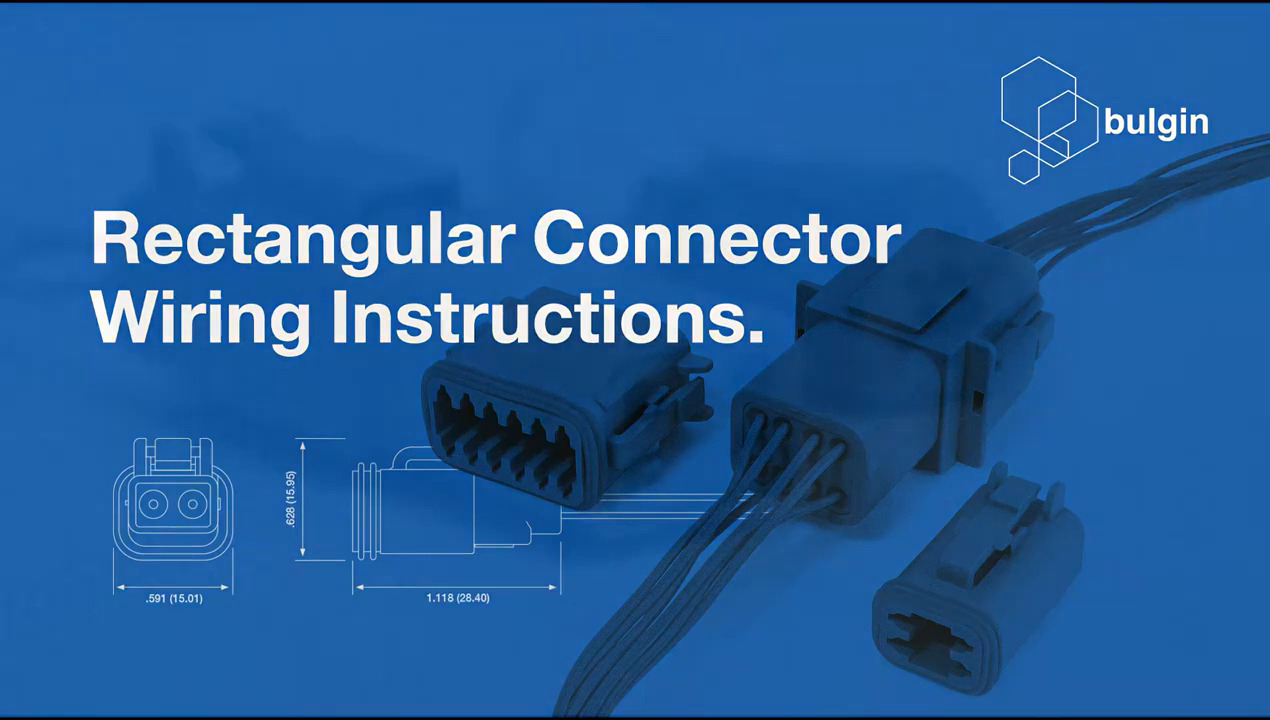 Bulgin Rectangular Connector Wiring Instructions