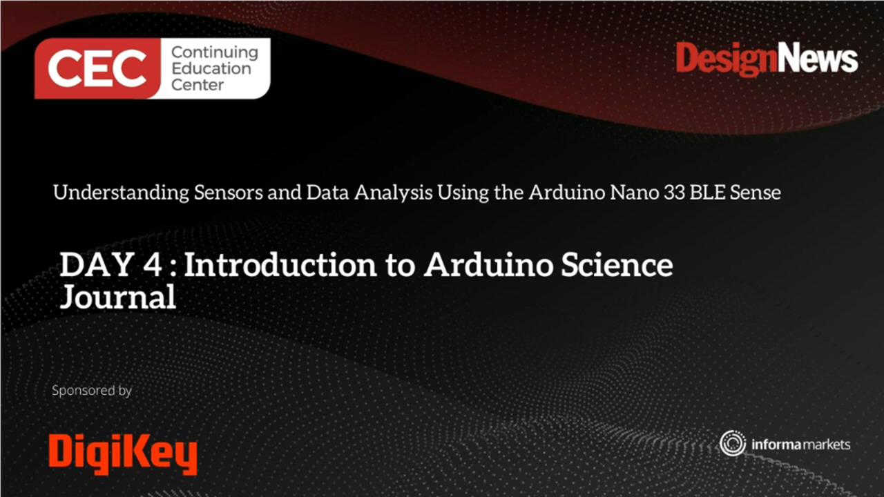 Understanding Sensors and Data Analysis Using the Arduino Nano 33 BLE Sense – Day 4