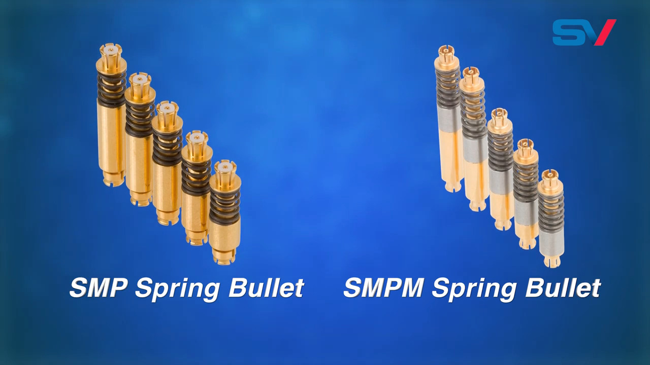SMP and SMPM Spring Loaded RF Bullets