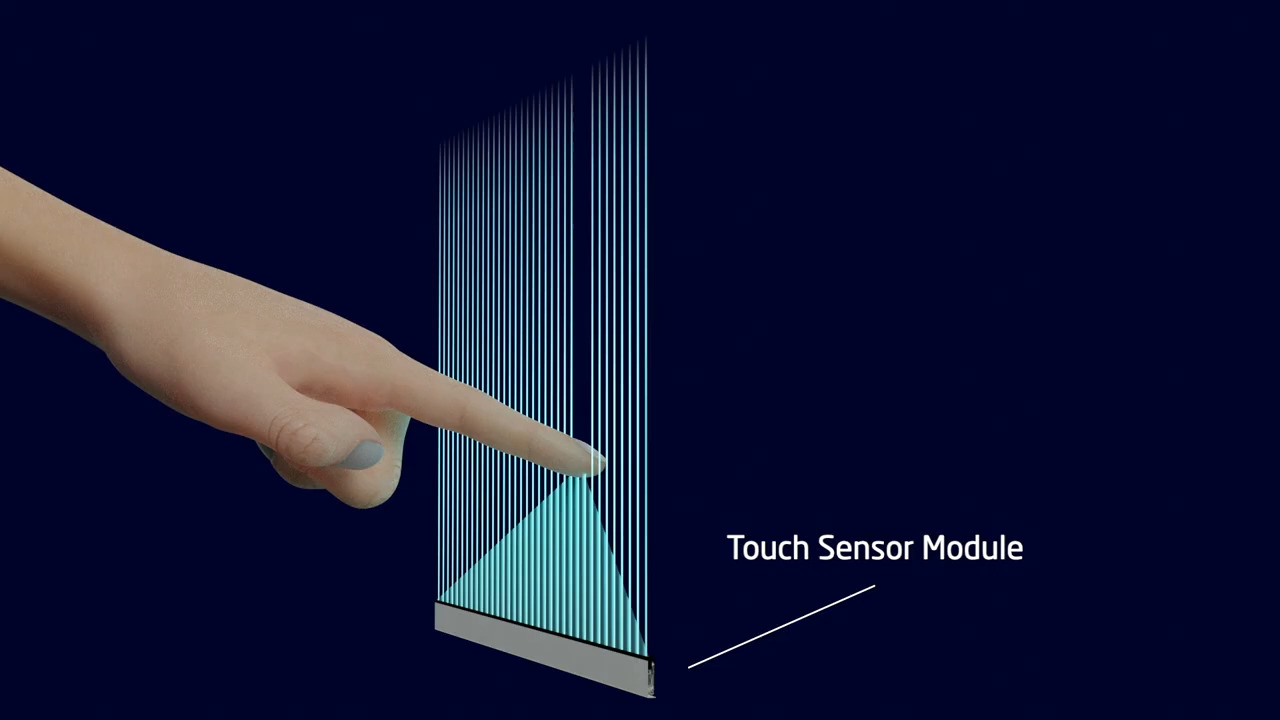 Neonode Contactless Touch - Parallel Plane Solution for Elevator Control