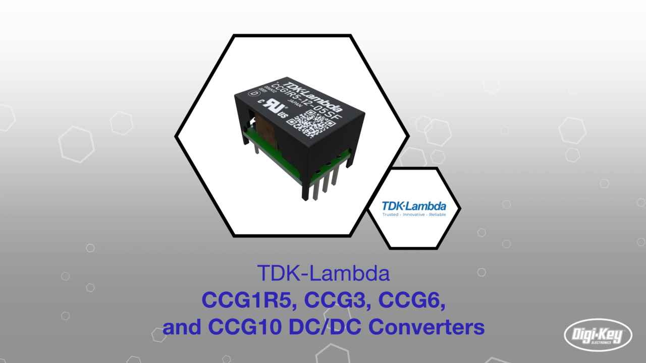 TDK-Lambda CCG1R5, CCG3, CCG6, and CCG10 DC/DC Converters | Datasheet Preview