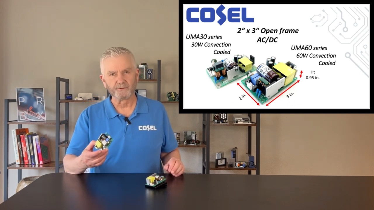 Cosel UMA 2” X 3” AC/DC Power Supplies