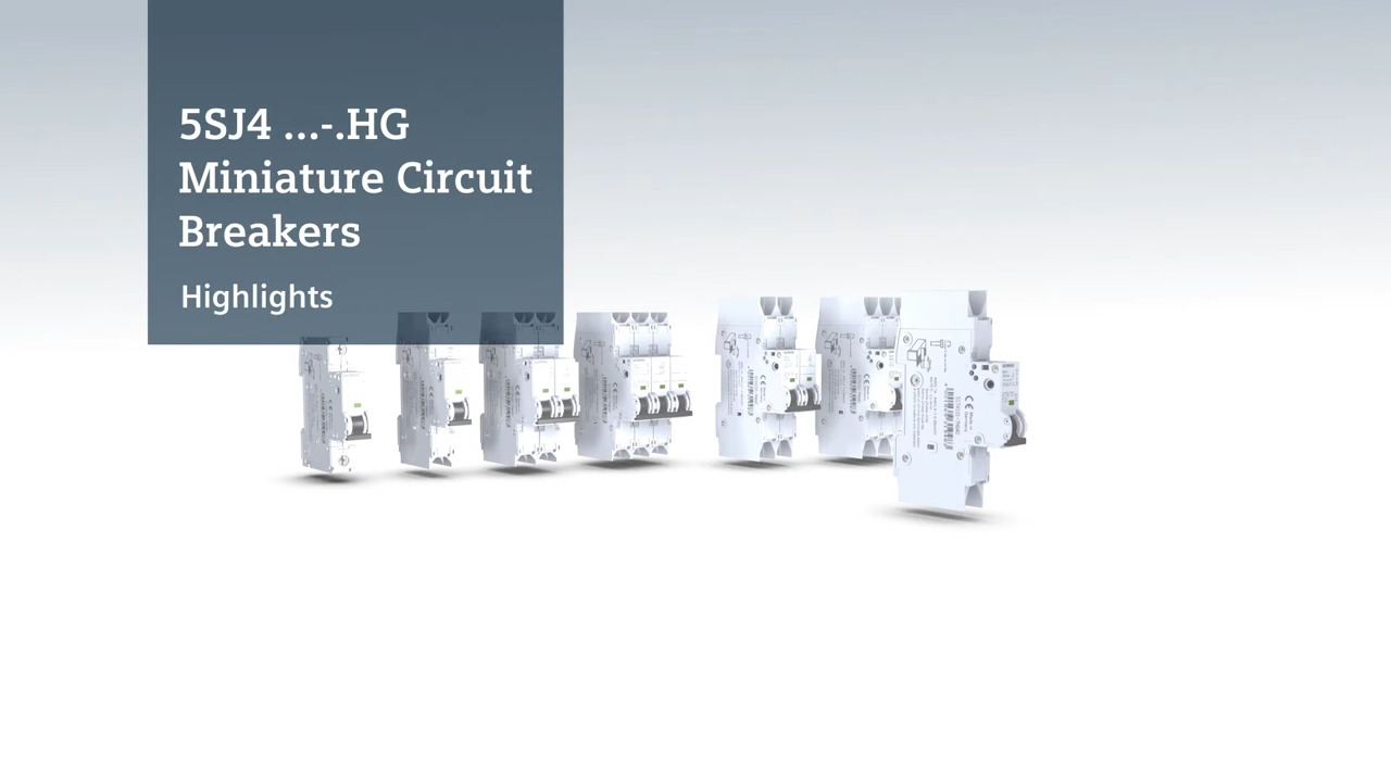 Siemens 5SJ4 HG Miniature Circuit Breakers