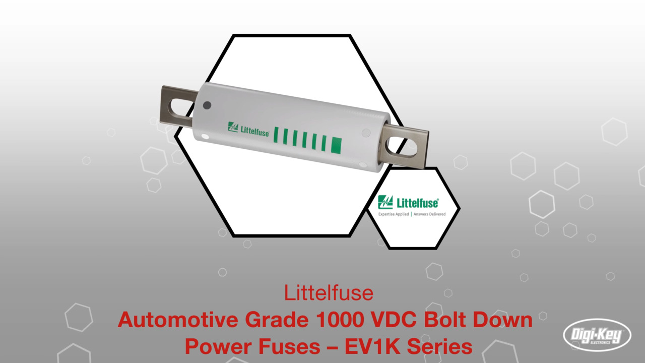 Automotive Grade 1000 VDC Bolt Down Power Fuses – EV1K Series | Datasheet Preview