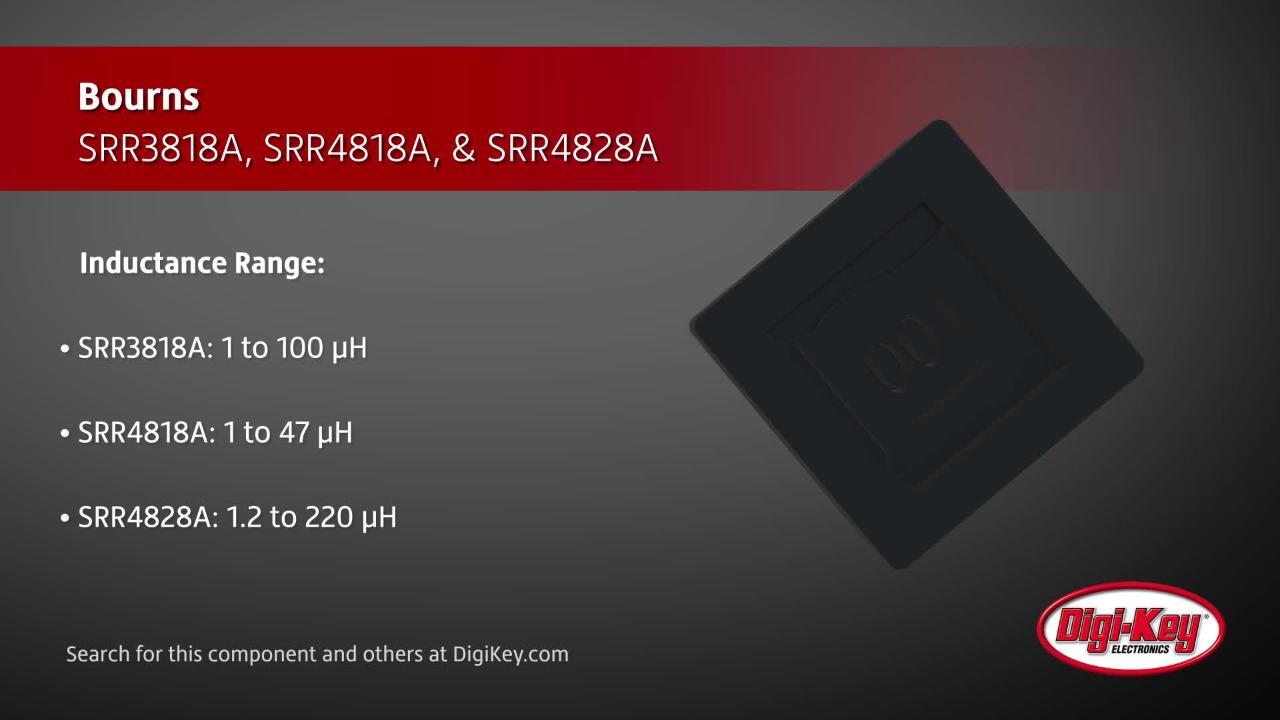 Bourns SRR3818A/SRR4818A/SRR4828A | DigiKey Daily