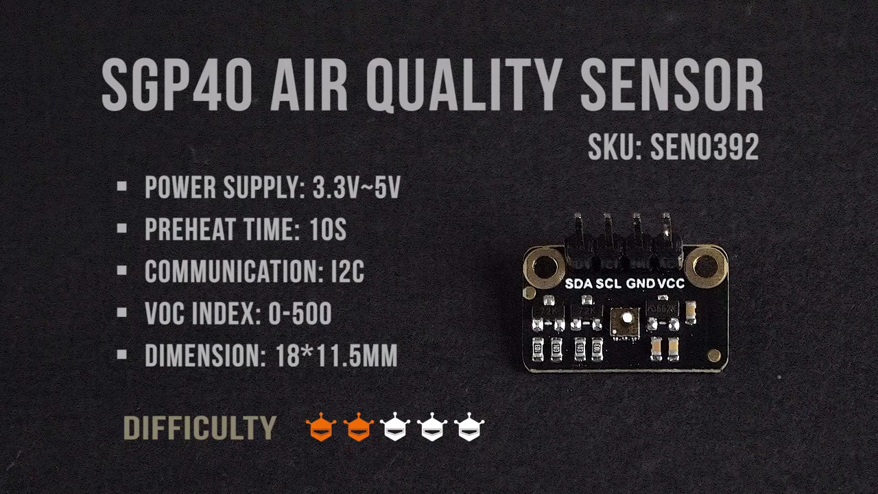 Introducing SGP40 Air Quality Sensor