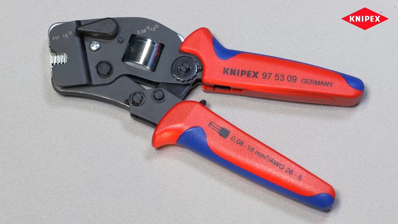 KNIPEX Self-Adjusting Crimping Pliers for End Sleeves 97 53 09