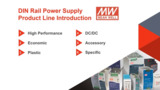 MEAN WELL Din Rail Series Introduction MEAN WELL Din Rail Series Introduction