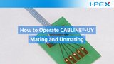 How to operate CABLINE®-UY / Micro-coaxial connector / I-PEX How to operate CABLINE®-UY / Micro-coaxial connector / I-PEX