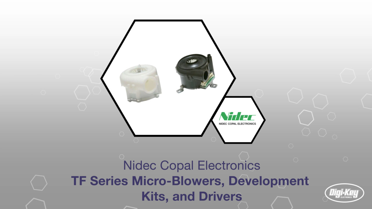 Nidec Copal Electronics TF Series Micro-Blowers, Development Kits, and Drivers | Datasheet Preview