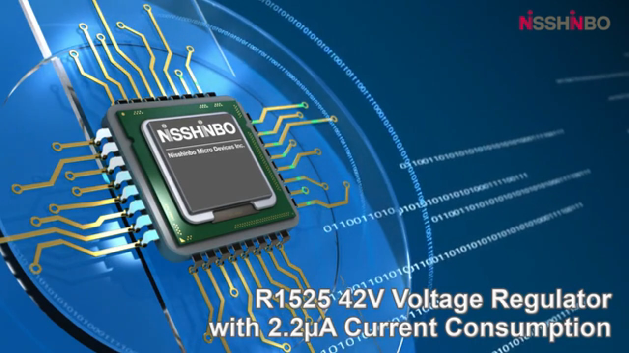 R1525 42V Voltage Regulator with 2.2µA Current Consumption and high noise immunity