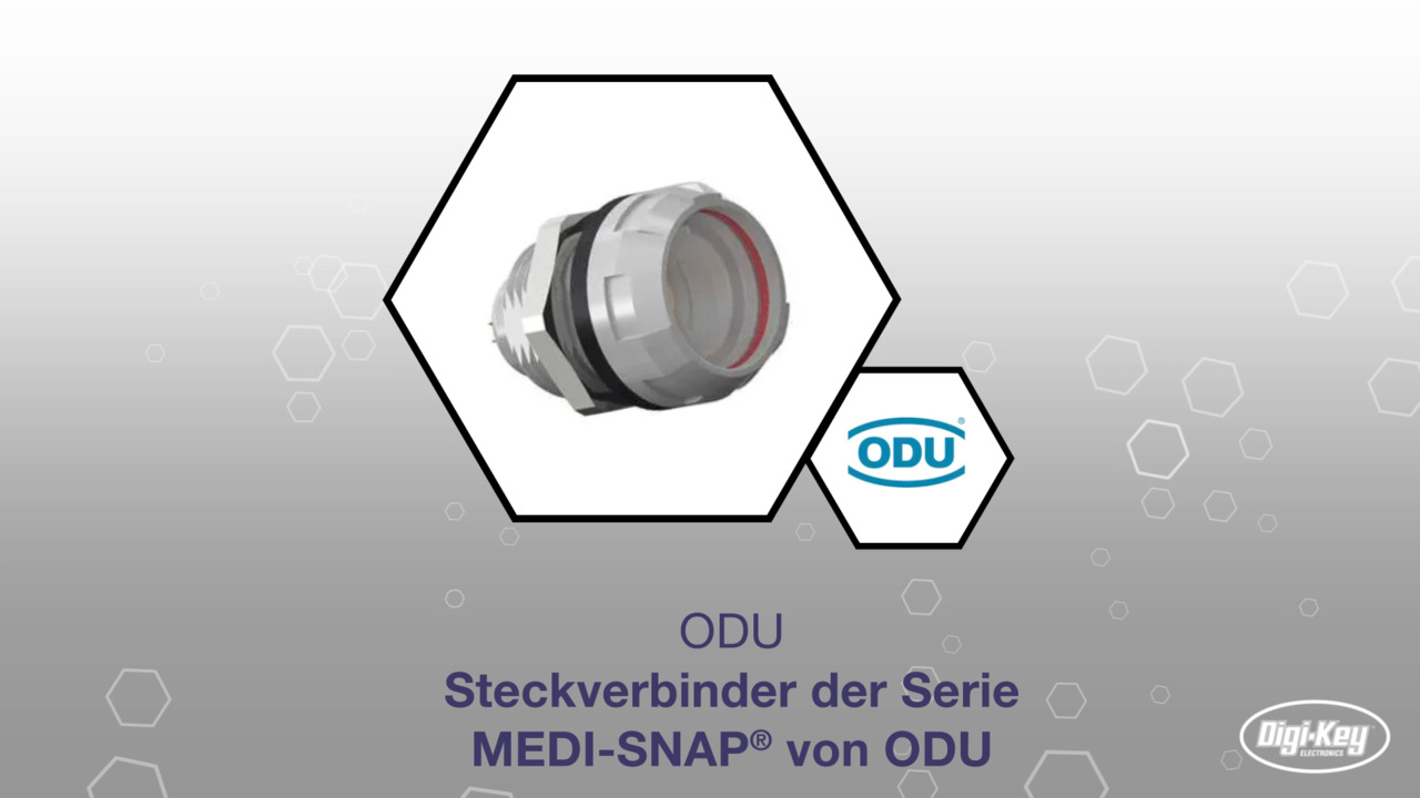 Steckverbinder der Serie MEDI-SNAP® von ODU | Datasheet Preview