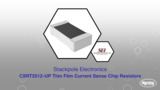 Stackpole Electronics, Inc. CSRT2512-UP Thin-Film Current-Sense Chip Resistors | Datasheet Preview Stackpole Electronics, Inc. CSRT2512-UP Thin-Film Current-Sense Chip Resistors | Datasheet Preview