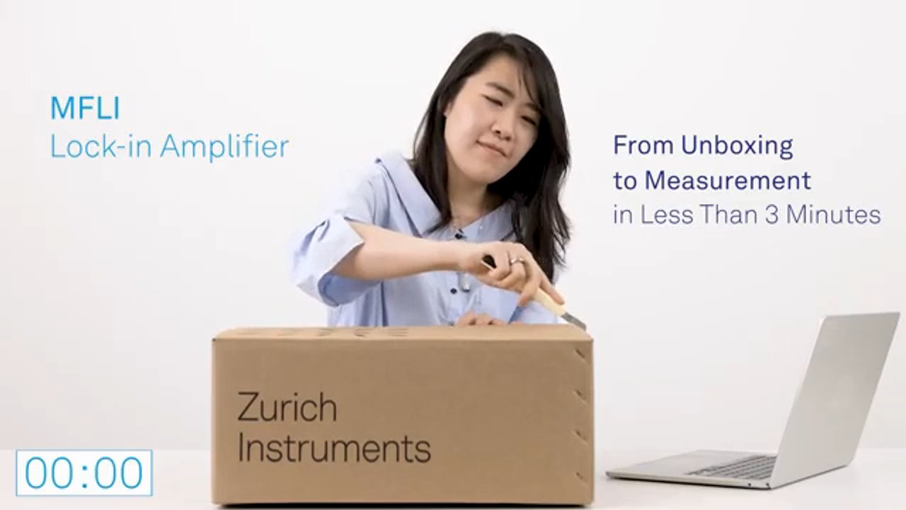 MFLI Lock-in Amplifier | From Unboxing to Measurement in Less Than 3 Minutes