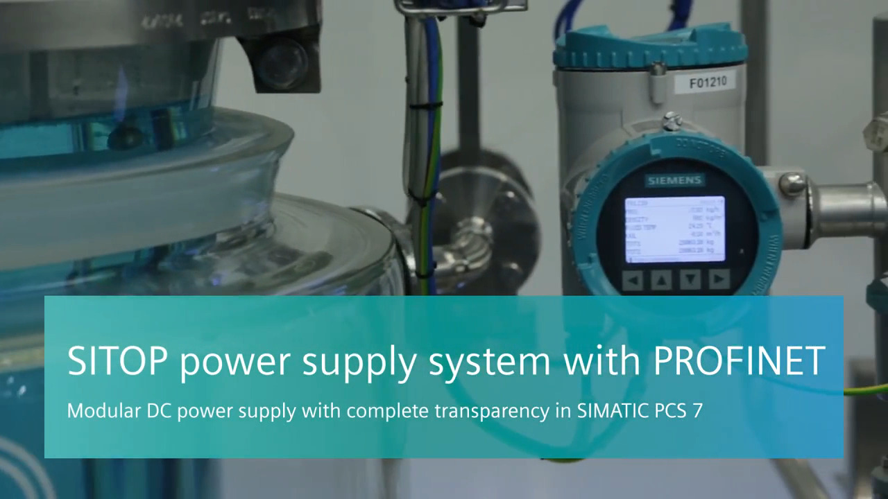 Modular power supply system with PROFINET
