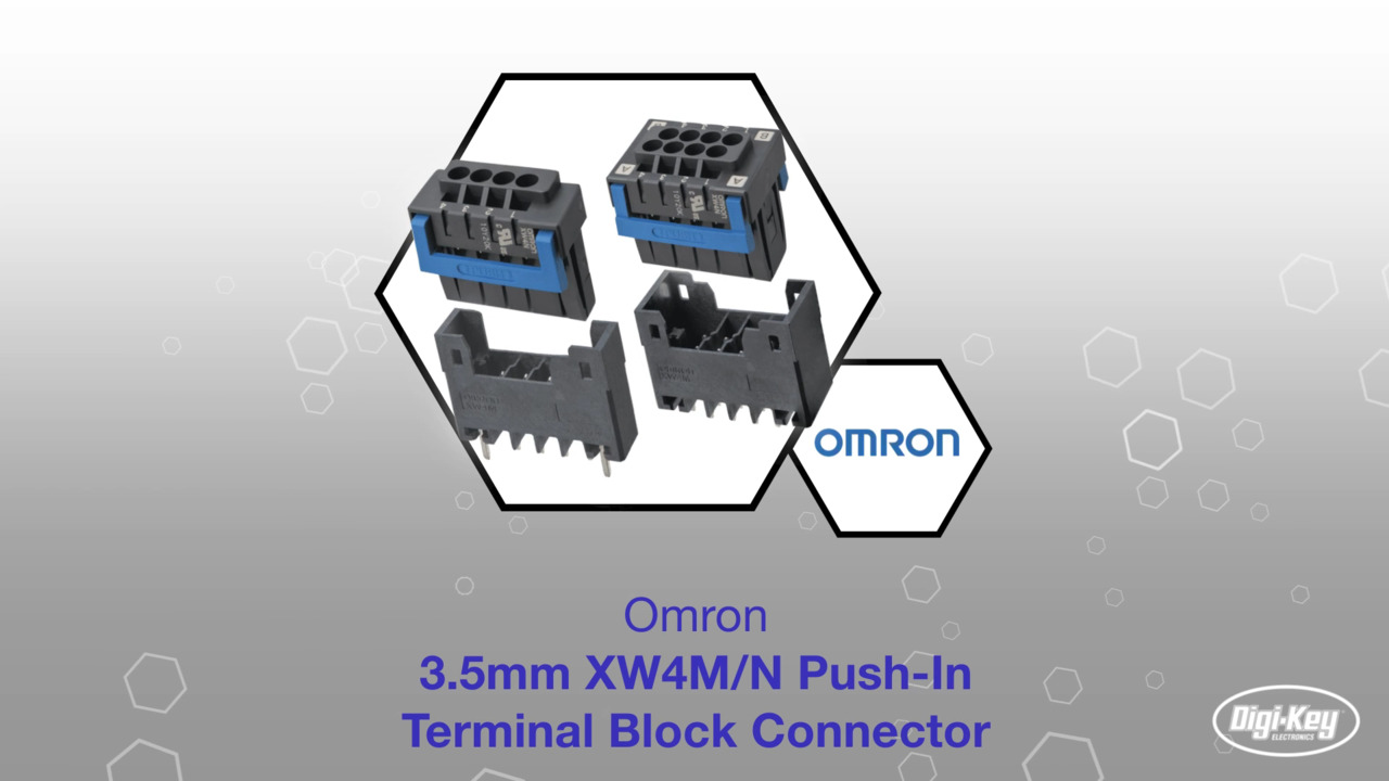 XW4M/N Push-In Terminal Block Connector | Datasheet Preview