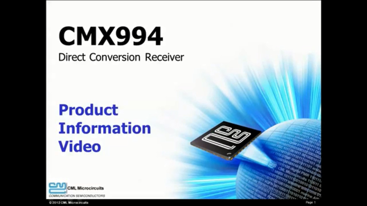 CMX994 Product Introduction Video