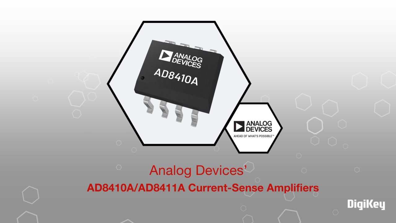 Analog Devices Inc. AD8410A/AD8411A Current-Sense Amplifiers | Datasheet Preview