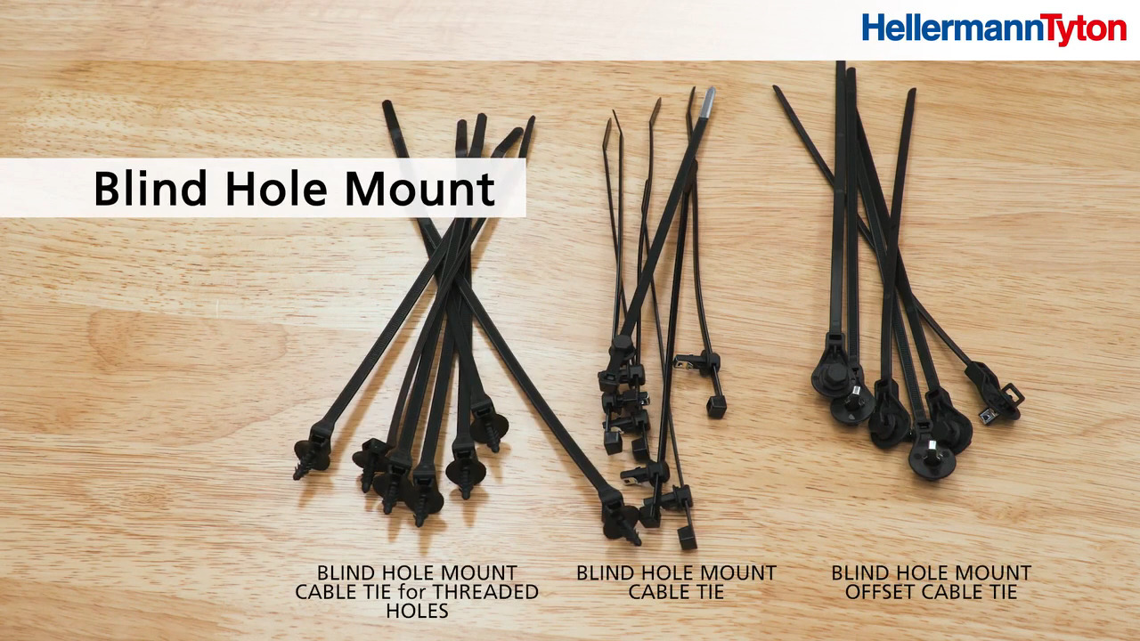 Blind Hole Mount Cable Ties