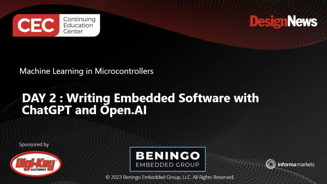 Machine Learning in Microcontrollers – Day 2