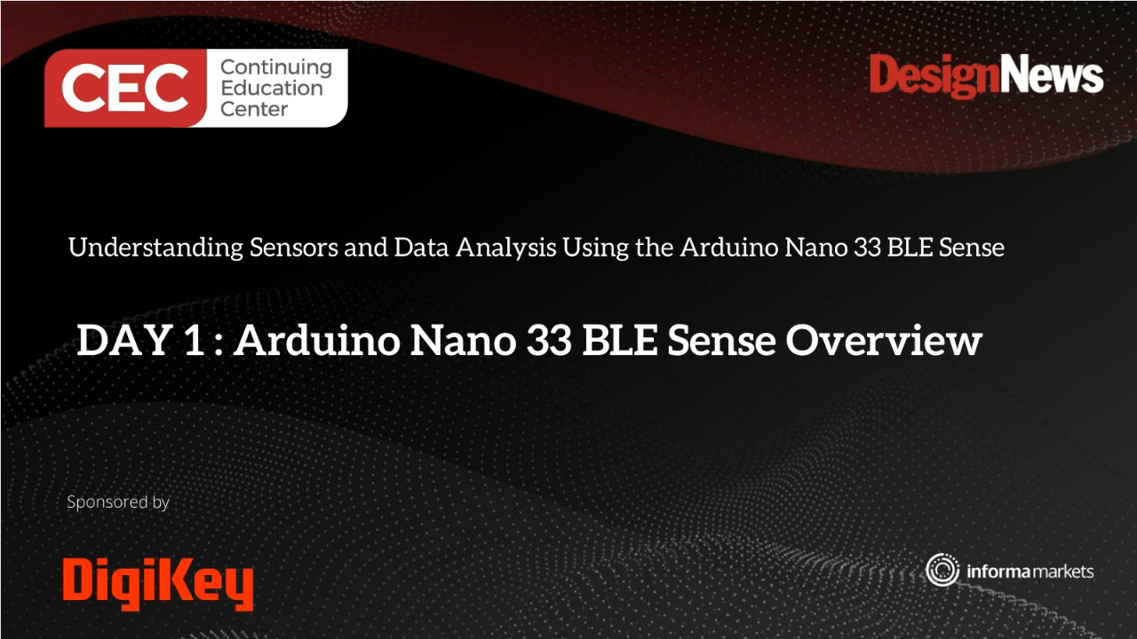 Understanding Sensors and Data Analysis Using the Arduino Nano 33 BLE Sense – Day 1