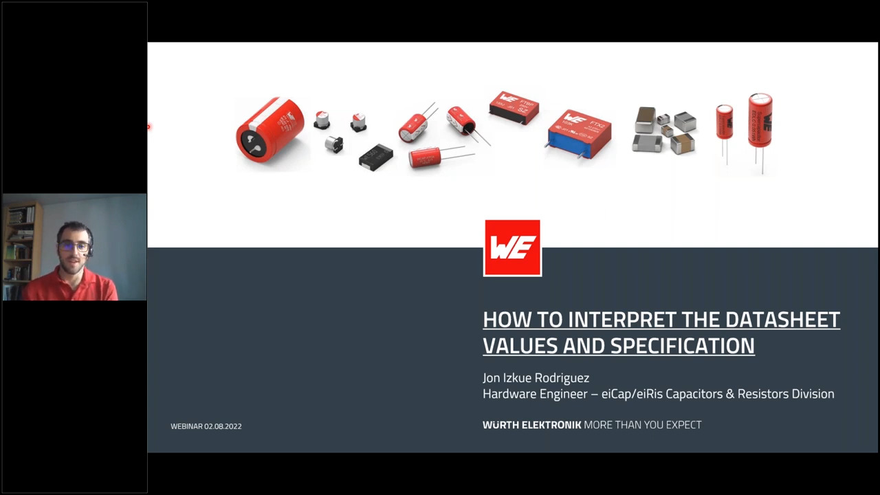 WEbinar Partnered with DigiKey:  How to Interpret the Datasheet Values and Specification