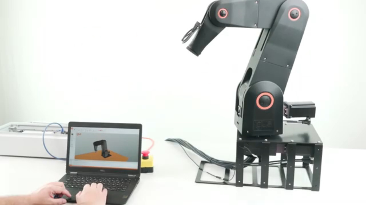 igus robolink® DP, robot arm programming demo