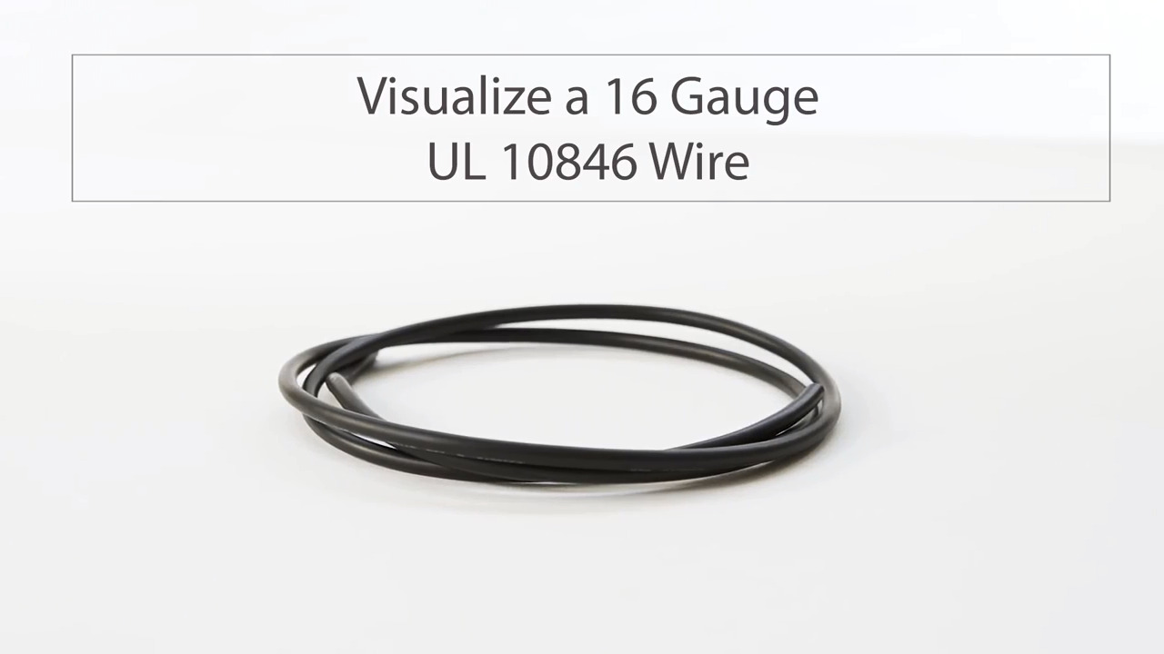 Visualize Tensility's 16 Gauge UL 10846 Wire