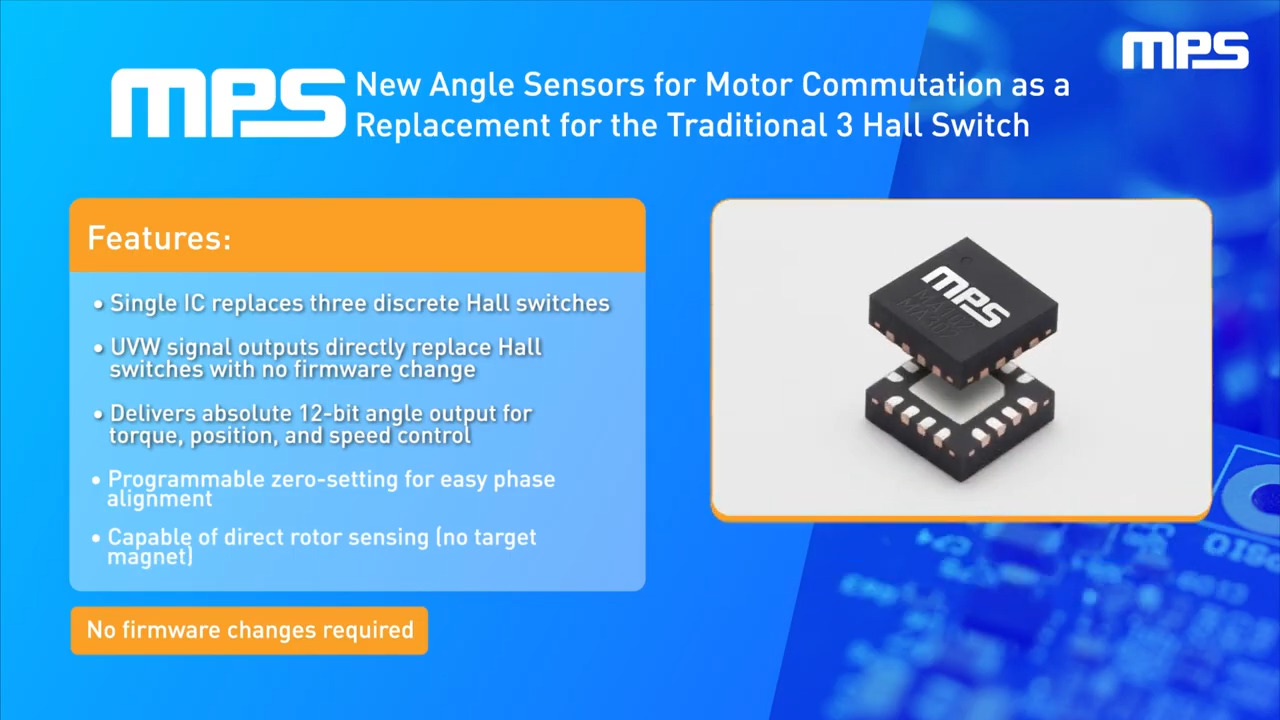 MA102/MA302: 12-Bit, Compact Angle Sensors for BLDC Motor Commutation