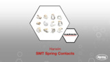 SMT Spring Contacts | Datasheet Preview SMT Spring Contacts | Datasheet Preview
